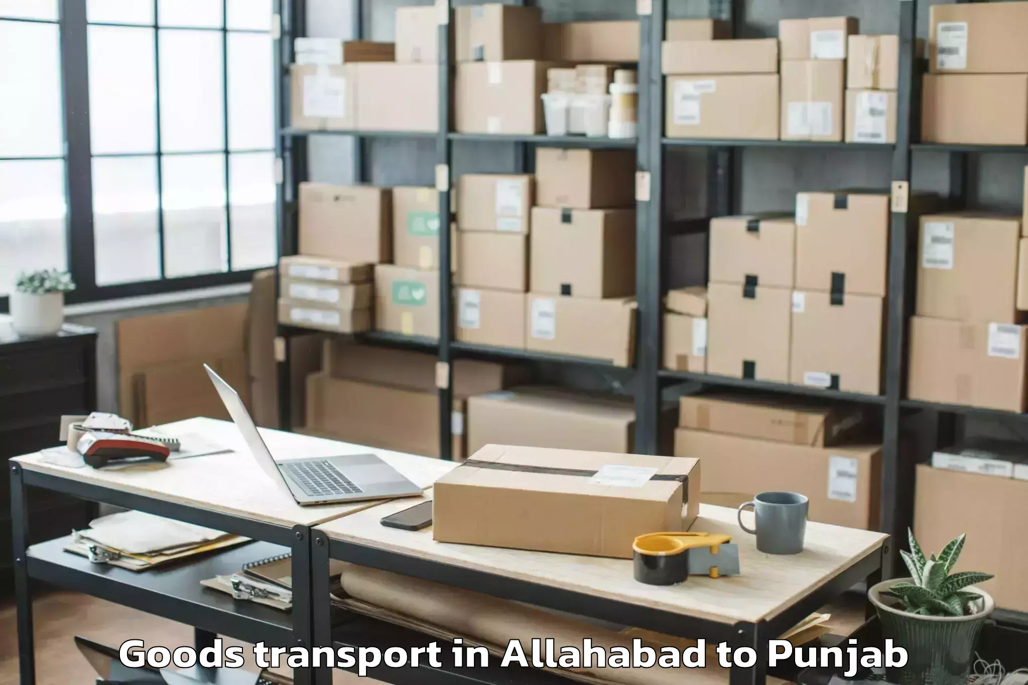 Book Allahabad to Mohali Goods Transport